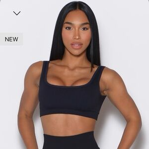 BOMBSHELL SQUARE SEAMLESS BRA XS/S BLACK